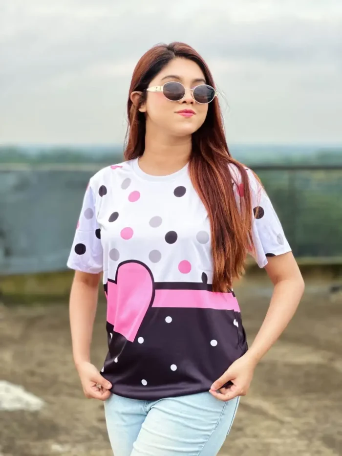 Dot & Heart Delight Tee - Image 1